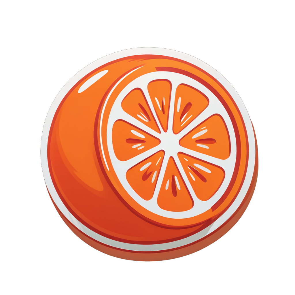 Frische Orange sticker