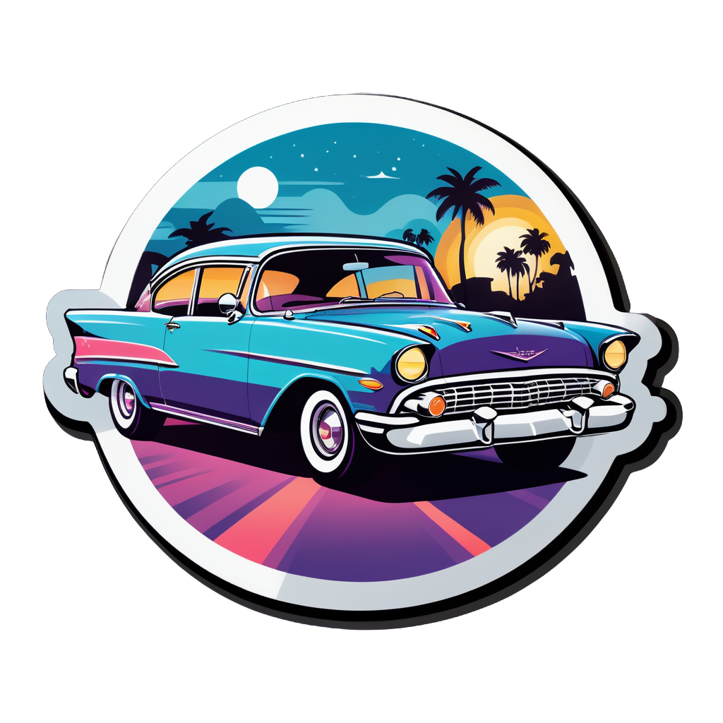 Car Cruise Night sticker