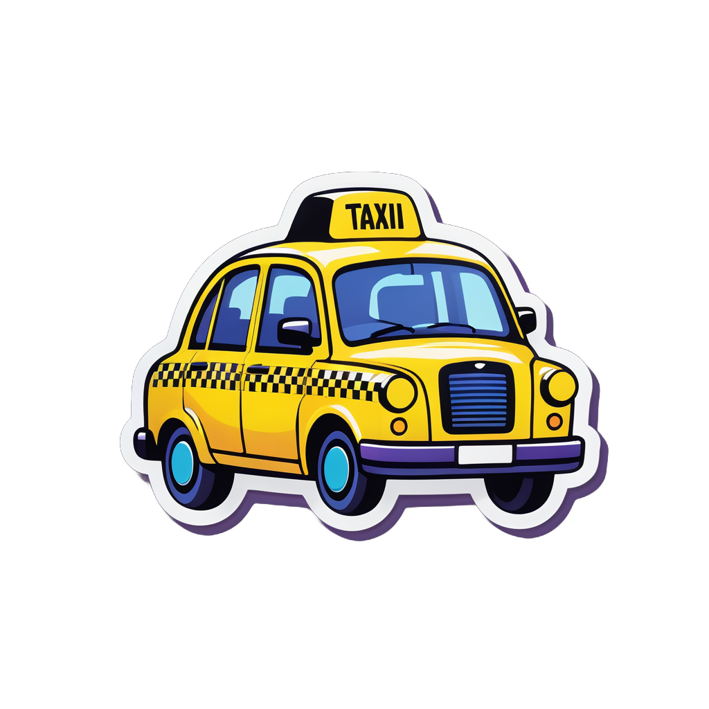 Urban Taxi Cab sticker