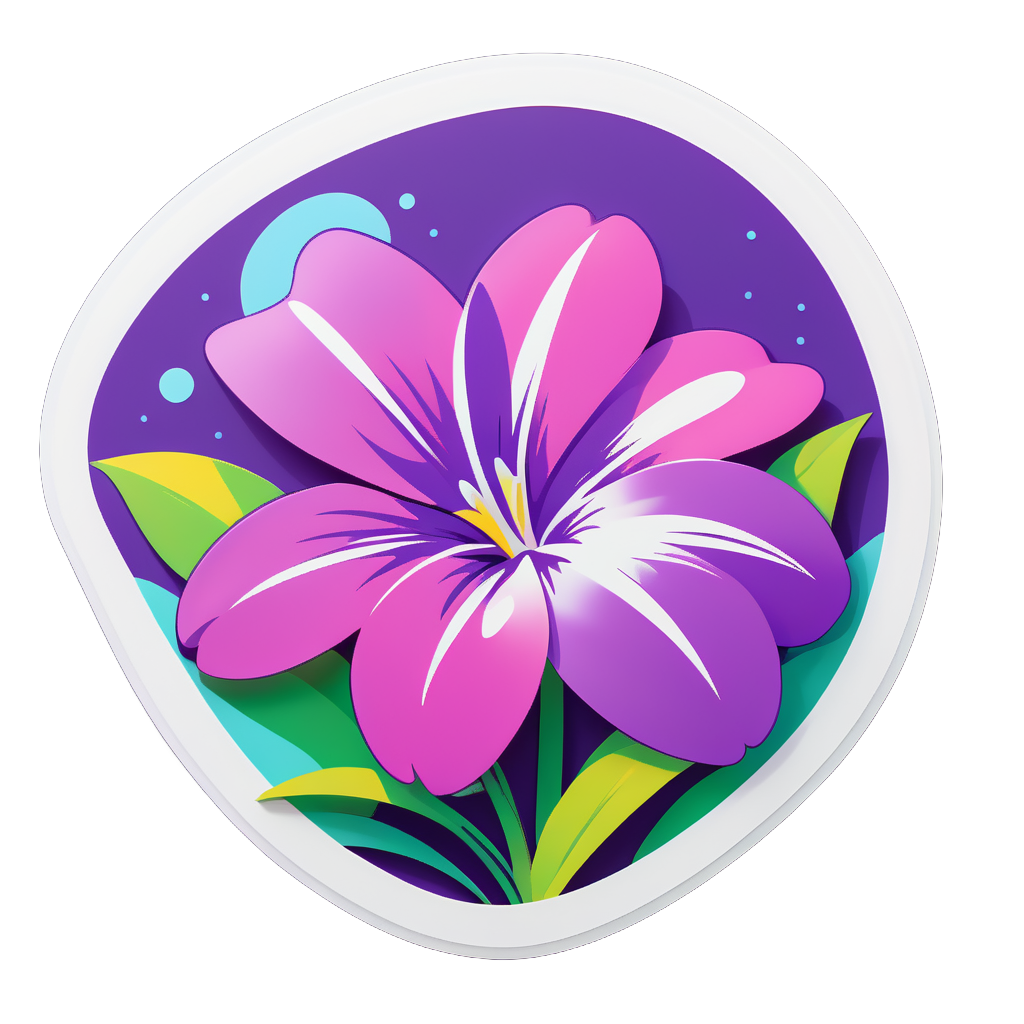 Vivid Vinca Vista sticker