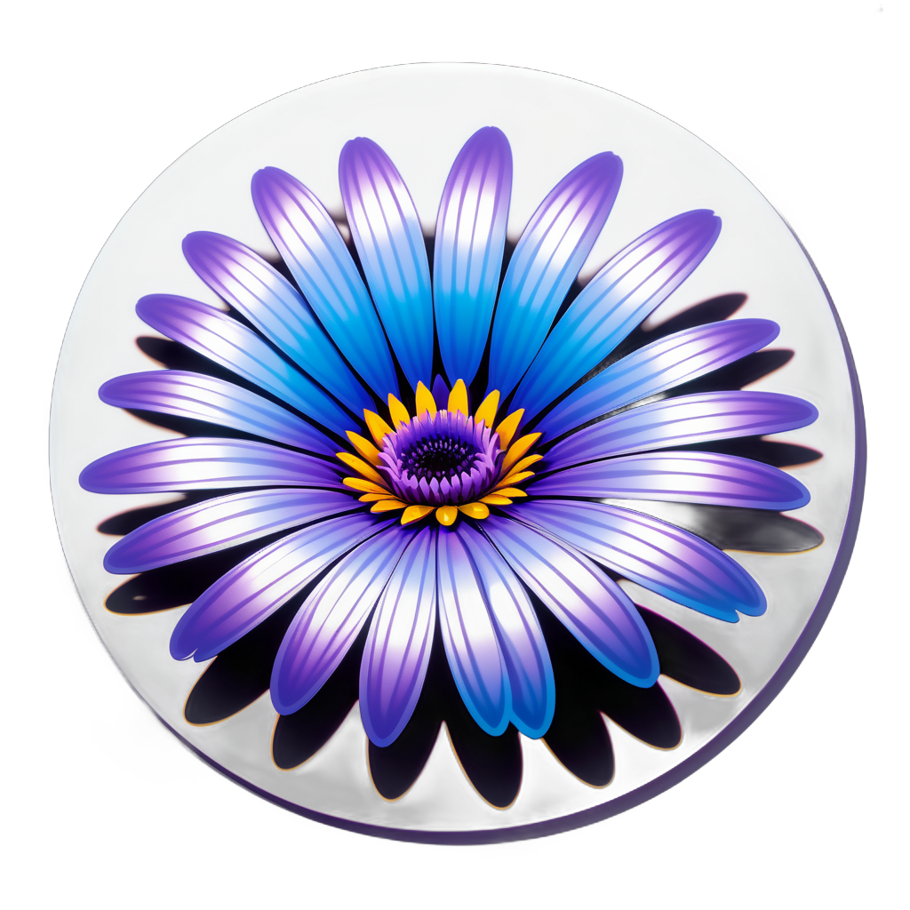 Opalescent Osteospermum Odyssey sticker