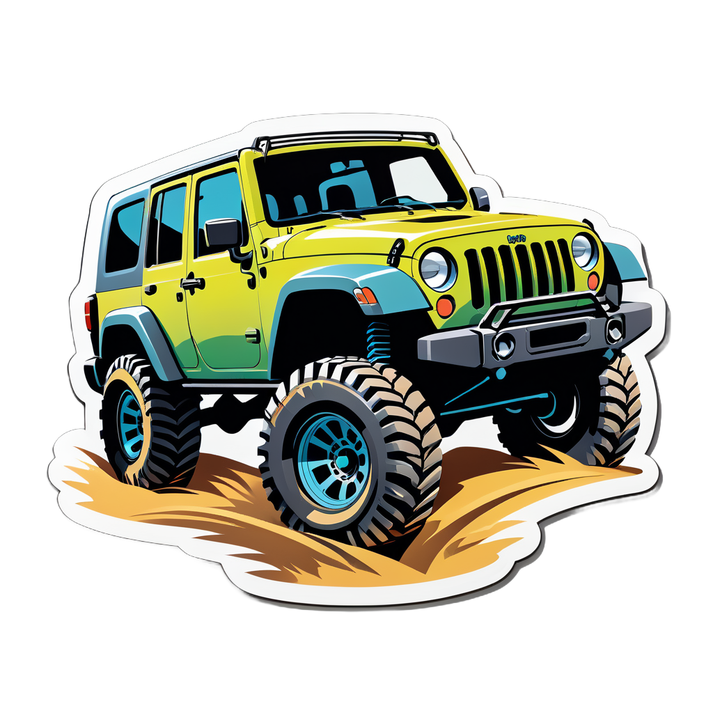 Off-Road Jeep sticker