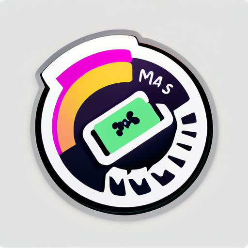 Mas Code ist der Name des Aufklebers sticker