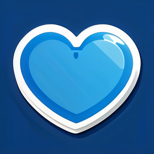 blue heart sticker