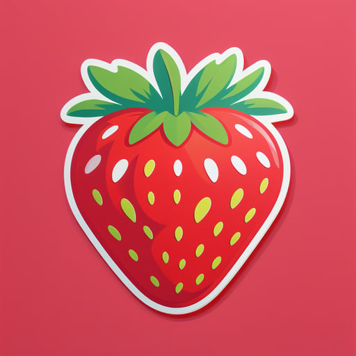 Leckere Erdbeere sticker