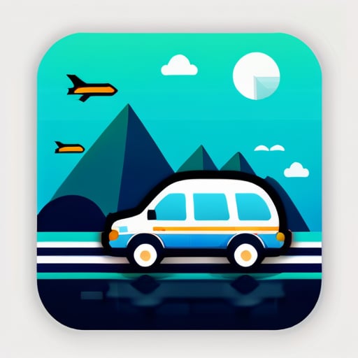 Travelling website use the  HTML , CSS , JQuery end booster sticker