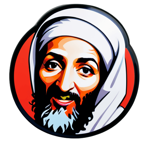 Osama bin laden femenino sticker