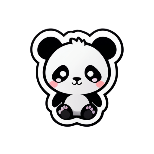cute panda sticker