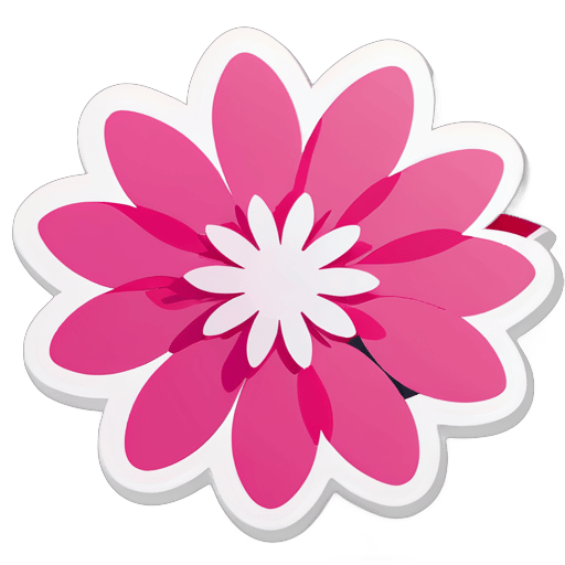 Pink petals sticker