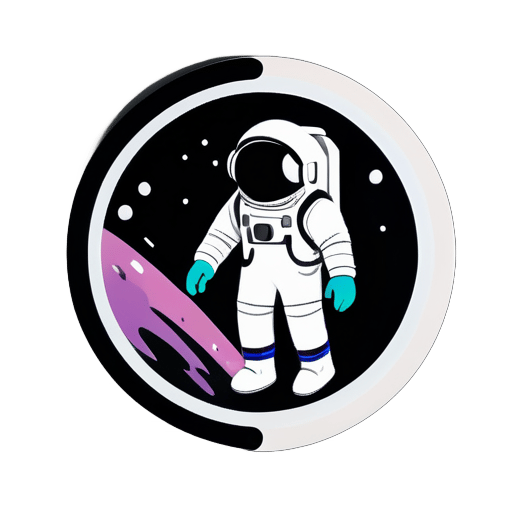 Crossing the black hole, the astronaut enters the 5-dimensional space sticker