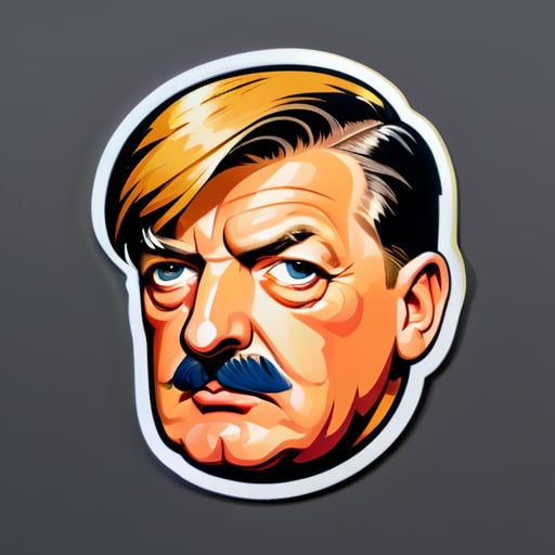 Hitler giống với Donald Trump sticker
