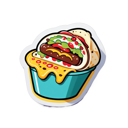 Délicieux Burrito sticker