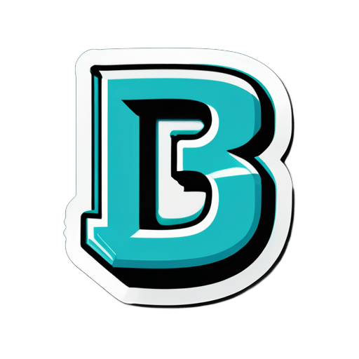 create a logo named "TS" in font "Bradley Hand ITC" and color should be "Turquoise" sticker
