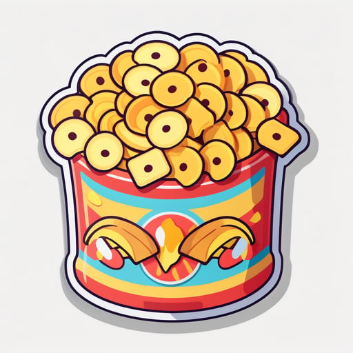 귀여운 스낵 칩 sticker