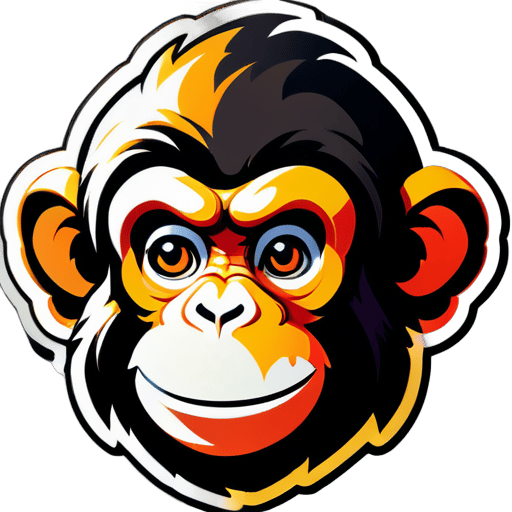 Monkey  sticker