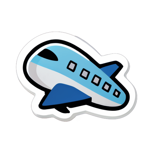 Airplane sticker