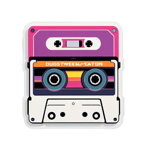 'Cinta de cassette nostálgica' sticker