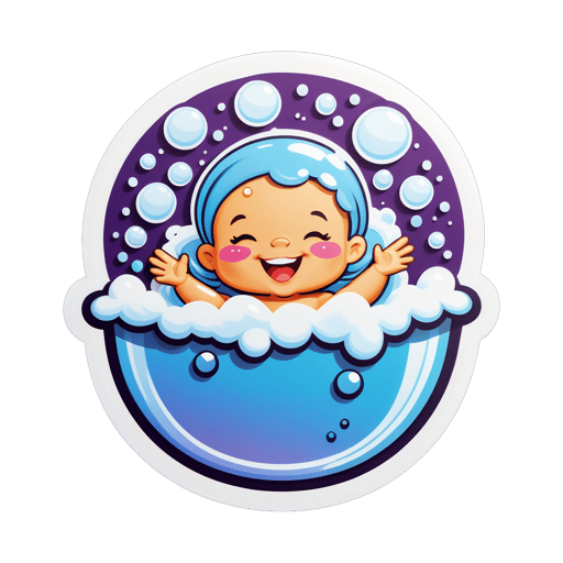 Bubble Bath Giggles sticker