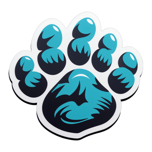 Paws and Claws sticker