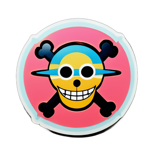ein Sticker von One Piece sticker