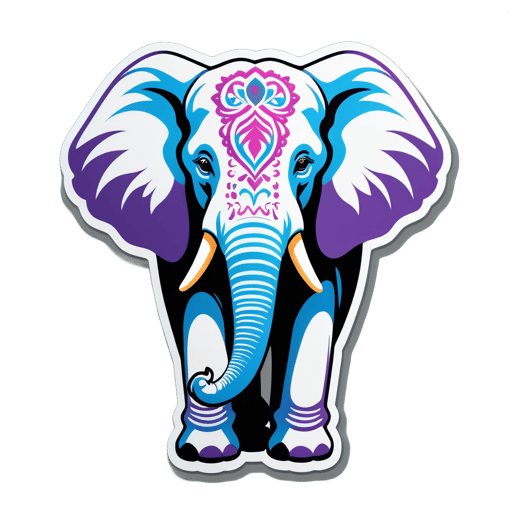 Elefante majestuoso sticker