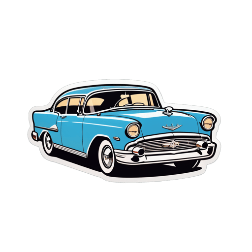 Classic Car Outline sticker