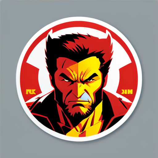 Wolverine marvel Communist sticker