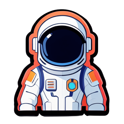 Avatar d'astronaute dans le style Nintendo, 2D sticker