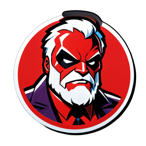 Adesivo de personagem da Marvel Predador Marxista sticker