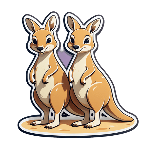 Portly Sand Kangaroos sticker