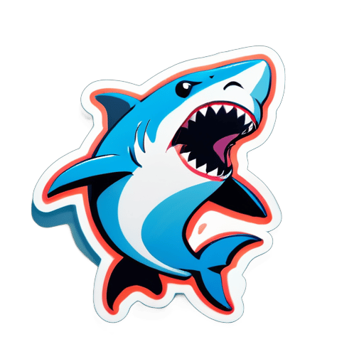 Dancing shark  sticker