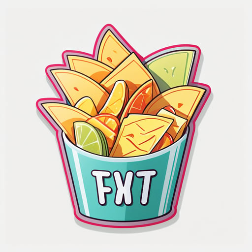 Frische Snacks Chips sticker