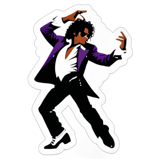 michael jackson bailando sticker