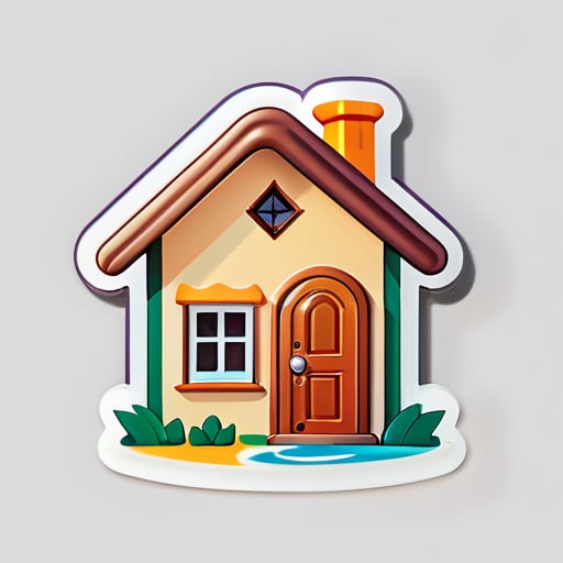 cooking book title is Mini Aldar, mini aldar meaning small house
 sticker