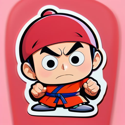 Shinchan mit Ninja Hattori sticker