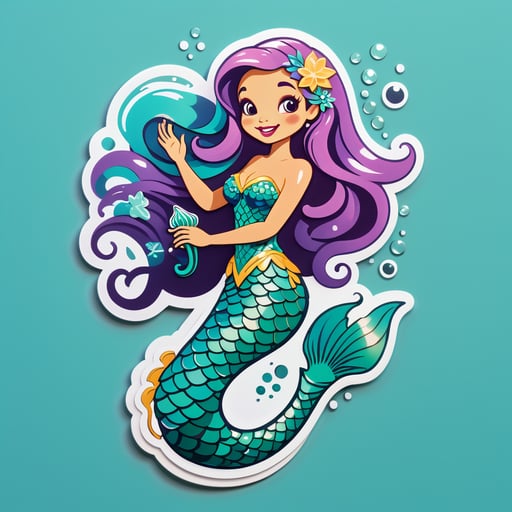 Enchanting Mermaid Singer sticker