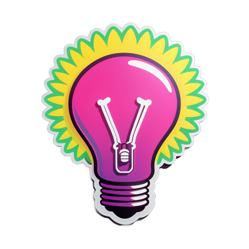Bright Light Bulb Genius sticker
