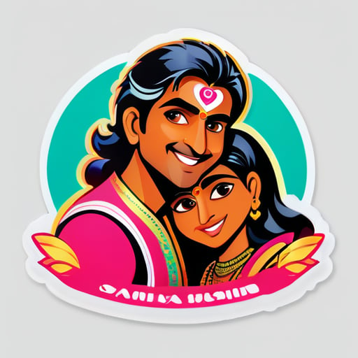 Ramki는 Shalini를 사랑합니다 sticker