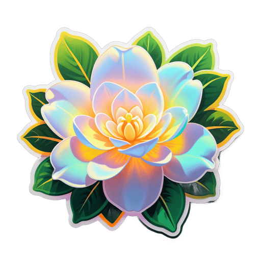 Glowing Gardenia Glory sticker