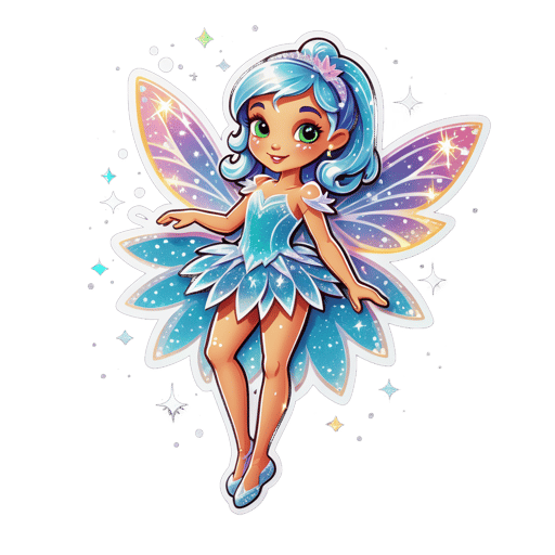 Sparkly Diamond Fairy sticker