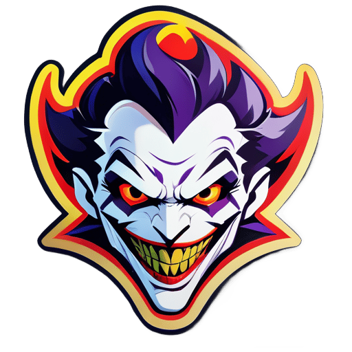 logo trò chơi Free Fire giống như Joker sticker