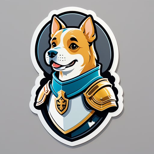 Loyal Dog Knight sticker