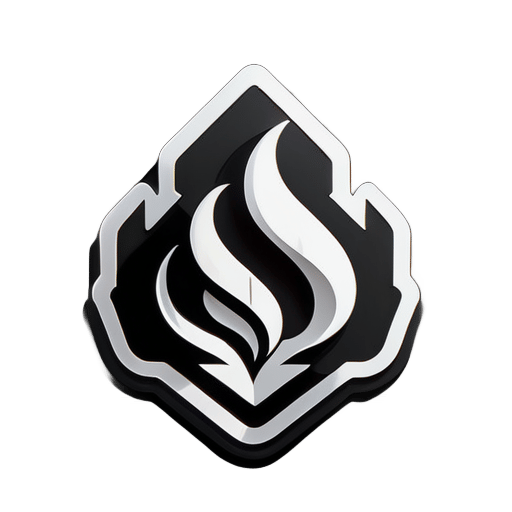 Tippe hacknox in Schwarz und Weiß und erstelle ein Logo sticker
