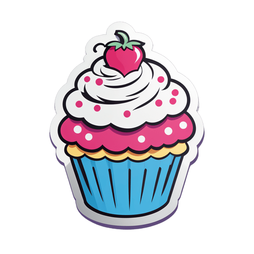 Cupcake Fresco sticker