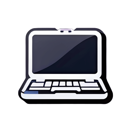 pegatina para laptop en formato de icono sticker
