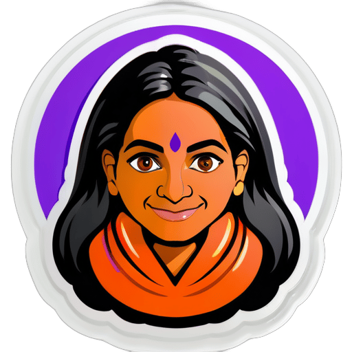 female baba Ramdev sticker