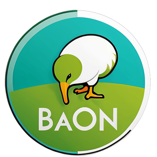 BARON.kiwi fotografía de Nueva Zelanda sticker