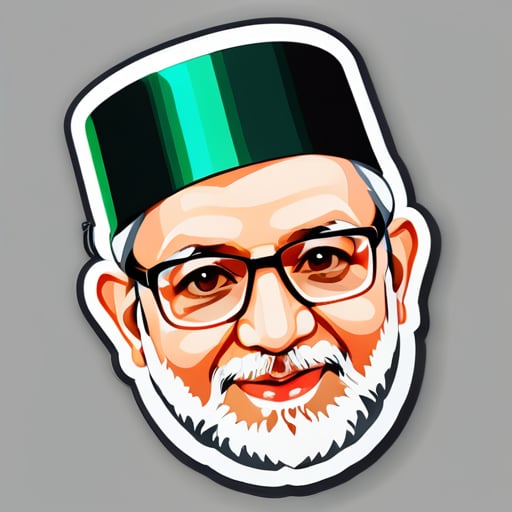 tạo một tem của Tiến sĩ Tahirul Qadri sticker