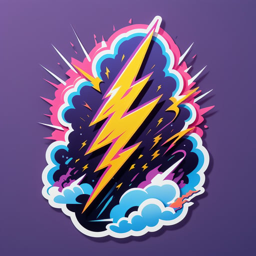 Striking Lightning sticker