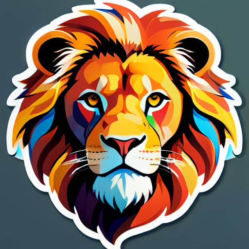 lion sticker
 sticker